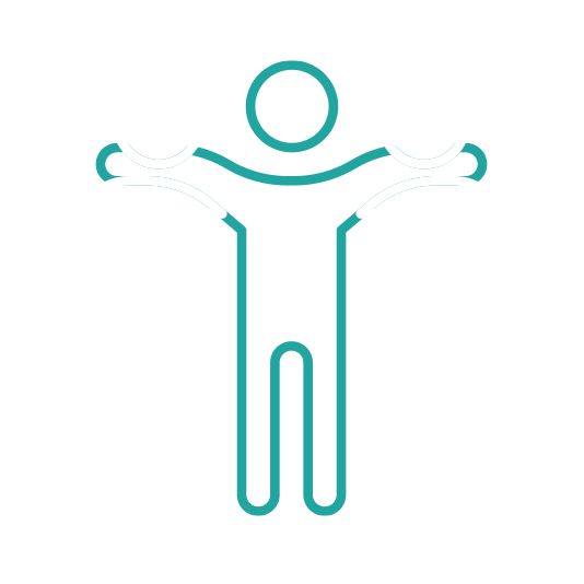 Icon of three people standing side by side – representing networking and collaboration at Sharp Reflections’ The GATHERing event